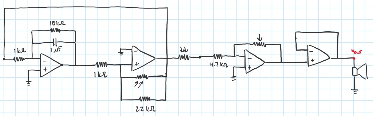 final schematic of theremin
